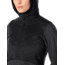 Icebreaker Descender Hybrid Long Sleeve Half Zip Hood - Womens, Black/Jet HTHR, Large, 104281A05L