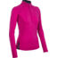 Icebreaker Express Long Sleeve Half Zip Top - Women's-Magenta/Panther-Medium
