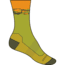 Icebreaker Hike+ Medium Crew Sedimentary Socks - Men's, Bio Lime/Loden/Solar, Small, IB0A56GH950S