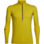 Icebreaker Incline Long Sleeve Half Zip - Men's-Sulfur/Kale-Large
