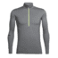 Icebreaker Incline Long Sleeve Half Zip, Metal/Citron, 3XL, 103817002XXXL