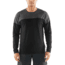 Icebreaker Kinetica Long Sleeve Crewe - Mens, Black/Black HTHR, Medium, 104585001M