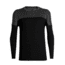 Icebreaker Kinetica Long Sleeve Crewe - Mens, Black/Black HTHR, Medium, 104585001M