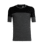 Icebreaker Kinetica Short Sleeve Crewe - Mens, Black HTHR/Black, L, 104582001L