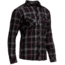 Icebreaker Lodge Long Sleeve Flannel Shirt - Mens-Carbon/Redwood-Medium