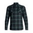 Icebreaker Lodge Long Sleeve Flannel Shirt - Mens, Jet Heather/Dark Pine/Plaid, Medium, 104478-002-M