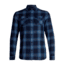 Icebreaker Lodge Long Sleeve Flannel Shirt - Mens, Midnight Navy/Prussian Blue/Plaid, Large, 104478-401-L