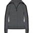 Icebreaker Lodge Long Sleeve Half Zip Sweater - Women's, Gritstone Heather/Black, Extra Large, IB0A56JGA11XL