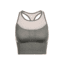 Icebreaker Meld Zone Long Sport Bra, Metal/Pumice, XS, 104076002XS