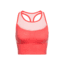 Icebreaker Meld Zone Long Sport Bra, Poppy Red/Sorbet, S, 104076601S