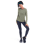 Icebreaker Merino 125 ZoneKnit Energy Wind LS Tee - Womens, Lichen, Large, IB0A56ZTA74L