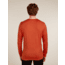 Icebreaker Merino 200 Oasis Long Sleeve Crew Thermal Top - Mens, Agate, Large, IB1043650GSL