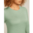 Icebreaker Merino 200 Oasis Long Sleeve Crew Thermal Top - Womens, Seaglass, Large, IB1043750GZL