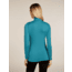 Icebreaker Merino 200 Oasis Long Sleeve Half Zip Thermal Top - Womens, Topaz, Large, IBB043800GQL