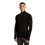 Icebreaker Merino 200 ZoneKnit Long Sleeve Half Zip Thermal Top - Mens, Black, Extra Large, IB0A57CH001XL