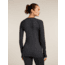 Icebreaker Merino 260 ZoneKnit Long Sleeve Crew Thermal Top - Womens, Jet HTHR, Medium, IB0A57CL011M