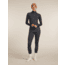 Icebreaker Merino 260 ZoneKnit Long Sleeve Half Zip Thermal Top - Womens, Jet HTHR, Large, IB0A57CM011L