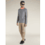 Icebreaker Merino Blend 125 Cool-Lite Sphere Long Sleeve Tee - Mens, Metro HTHR, Large, IB0A56ZL016L