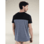 Icebreaker Merino Blend 125 Cool-Lite Sphere SS T-Shirt Colour Block - Mens, Graphite Hthr/Black/CB, Medium, IB0A56X3C91M