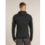 Icebreaker Merino Blend 200 RealFleece Descender Long Sleeve Zip Hoodie - Mens, Jet HTHR/Black/CB, Large, IBBA56VZ944L