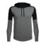 Icebreaker Cool-Lite Momentum Long Sleeve Hood - Men's, Black/Snow Heather/Black, Medium, 103615003M