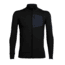 Icebreaker Momentum Long Sleeve Zip - Men's, Black/Black, Small, 103613001S