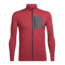 Icebreaker Momentum Long Sleeve Zip - Men's, Vintage Red/Monsoon, 3XL, 103613601XXXL