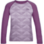 Icebreaker Oasis Long Sleeve Crew Diamond Line - Kids'-Silk Heather/Eggplant-4