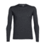 Icebreaker Oasis Long Sleeve Crew Top - Men's-Toothstripe Black/Jet Heather-Large