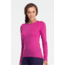 Icebreaker Oasis Long Sleeve Crew Top - Womens-Magenta-X-Large