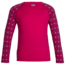 Icebreaker Oasis Long Sleeve Crewe Align - Kids'-14-Pop Pink/Snow/Pop Pink