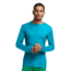 Icebreaker Oasis Long Sleeve Crewe Top - Men's-Agean/Rocket-Small