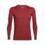 Icebreaker Oasis Long Sleeve Crewe, Vintage Red, S, 100476603S