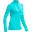 Icebreaker Oasis Long Sleeve Half Zip Top - Women's-Aquamarine-X-Small