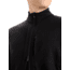 Icebreaker Original Long Sleeve Half Zip Top - Mens, Black, Extra Small, IB100871001XS
