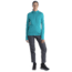 Icebreaker Quantum III Long Sleeve Zip Hoodie - Womens, Flux Green/Ether/Cb, Medium, IB0A59JW859M