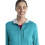 Icebreaker Quantum III Long Sleeve Zip Hoodie - Women's, Flux Green/Ether/Cb, Medium, IB0A59JW859M