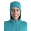 Icebreaker Quantum III Long Sleeve Zip Hoodie - Womens, Flux Green/Ether/Cb, Medium, IB0A59JW859M