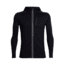 Icebreaker Quantum Long Sleeve Zip Hood, Black, 2XL, 103872001XXL