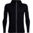 Icebreaker Quantum Long Sleeve Zip Hood Jacket - Men's-Black-Medium