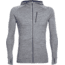 Icebreaker Quantum Long Sleeve Zip Hood Jacket - Men's-Gritstone Heather-Small