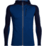 Icebreaker Quantum Long Sleeve Zip Hood Jacket - Men's-Largo/Midnight Navy-X-Large