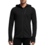 Quantum Long Sleeve Zip Hood Jacket - Mens-Black-Small