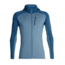 Icebreaker Quantum Long Sleeve Zip Hood - Mens, Granite Blue/Prussian Blue, Small, 103872-403-S