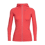 Icebreaker Quantum Long Sleeve Zip Hood, Poppy Red/Poppy Red, S, 101466605S