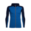 Icebreaker Quantum Long Sleeve Zip Hood, Sea Blue/Midnight Navy, 2XL, 103872402XXL
