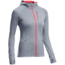 Icebreaker Quantum Long Sleeve Zip Hood - Women's-Mineral/Grapefruit-Large