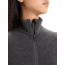 Icebreaker RealFleece Descender Long Sleeve Zip Jacket - Women's, Jet Heather/Black, Medium, IB103900A01M