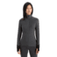 Icebreaker RealFleece Descender Long Sleeve Zip Jacket - Womens, Jet Heather/Black, Medium, IB103900A01M