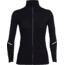 Icebreaker Rush Long Sleeve Zip - Women's-Black-Small